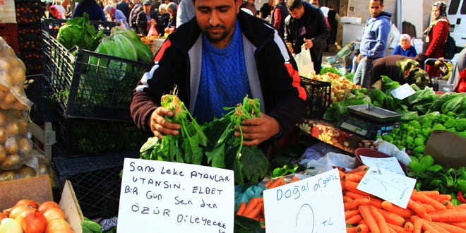 Pazarcı esnafının Ispanak isyanı