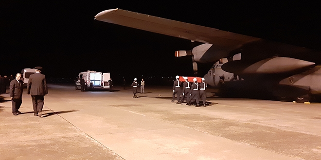 Bartınlı şehidin naaşı uçakla Zonguldak'a getirildi