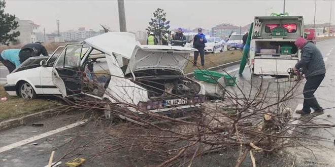 Trafik kazasında acı tesadüf