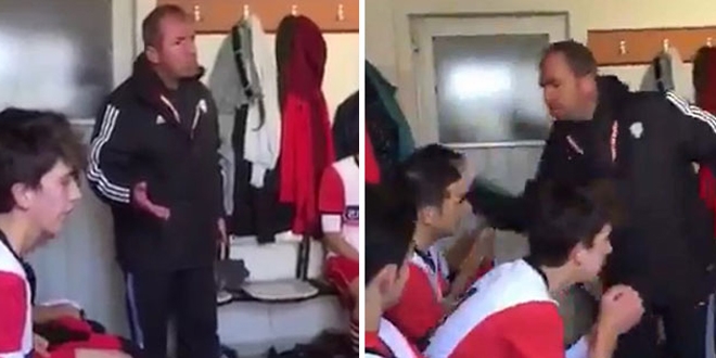 Futbolcularını tokatlayan antrenörün cezası onandı