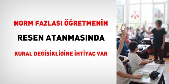 Norm kadro fazlası öğretmenlerin resen atanmasında hangi öğretmenden başlanılır?