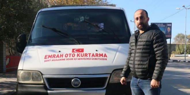 Şehit aileleri ve gazilerin araçlarına ücretsiz yol yardımı