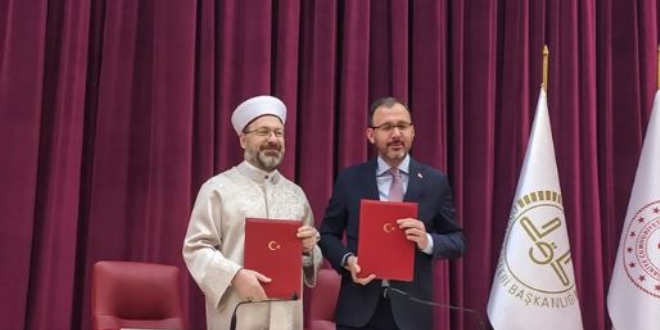 Gençlik ve Spor Bakanlığı ile Diyanet arasında protokol