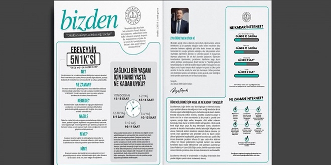MEB'den öğrenci velilerine aylık bülten 'BİZDEN'