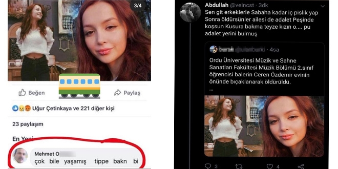 Ceren Özdemir ardından paylaşım yapanlara suç duyurusu