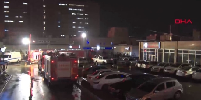 Ankara Üniversitesi İbni Sina Hastanesi'nde yangın