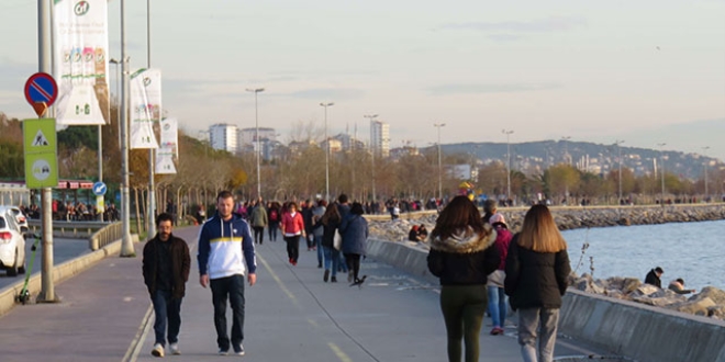 İstanbul'da sıcak hava keyfi