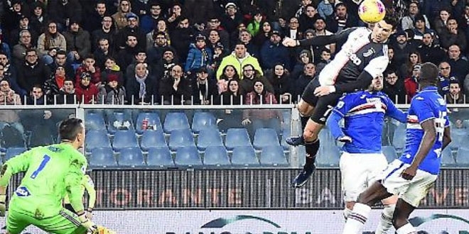 Cristiano Ronaldo kafa golünü 2.5 metre yükseklikten attı