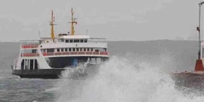 Lodos sebebiyle deniz ula��m�nda seferler iptal