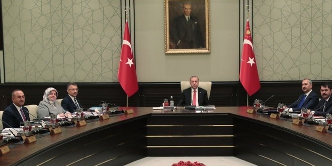 Cumhurba�kanl��� Kabine Toplant�s� sona erdi