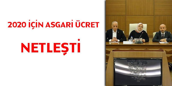 2020 yılı için net asgari ücret belli oldu