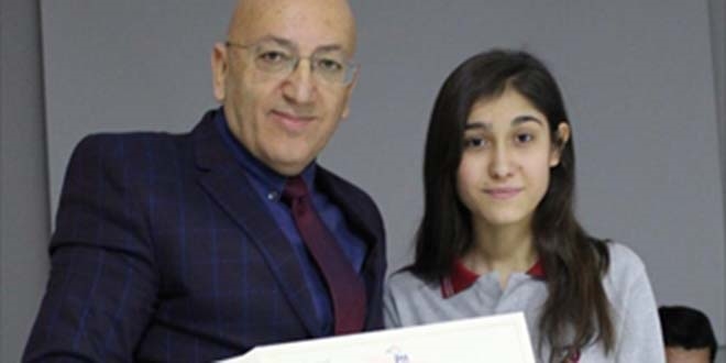 Lise öğrencisinden uluslararası mektup yarışmasında dördüncülük