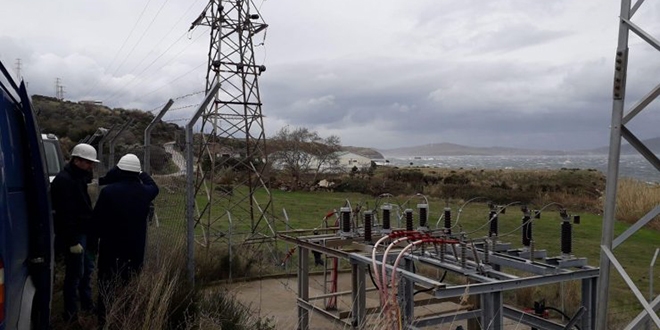 Marmara Adası 53 saat sonra elektriğe kavuştu