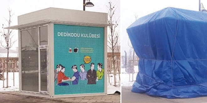 Ağrı'da 'dedikodu kulübesi'