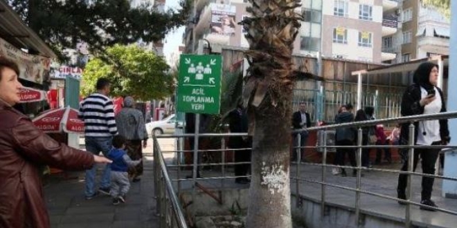 Antalya'da iki garip 'acil toplanma' alanı