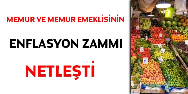 Memur ve memur emeklisinin enflasyon zamm netleti