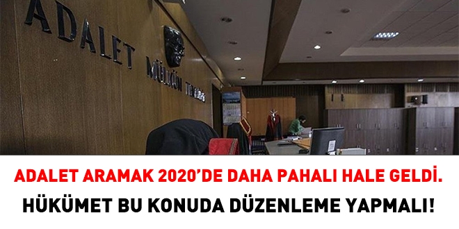 Adalet aramak 2020'de daha pahalı hale geldi. Hükümet düzenleme yapmalı