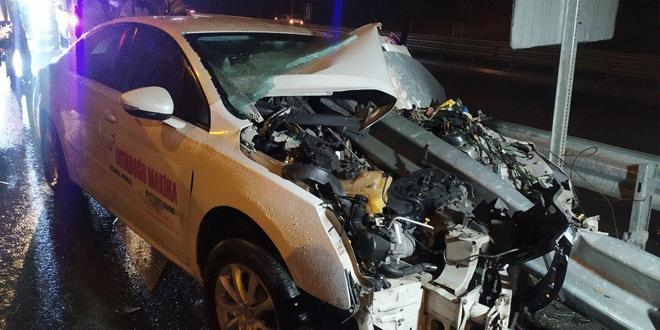 Bariyere ok gibi sapland�!  A��r yaraland�