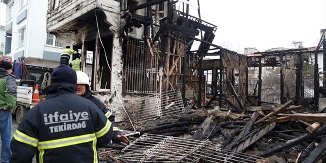 '�al�ku�u'nun yaz�ld��� tarihi evde yang�n