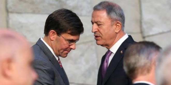 Bakan Akar, ABD'li mevkidaşıyla telefonda görüştü