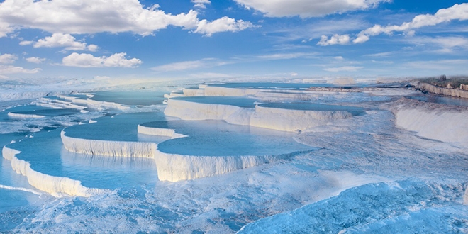 Pamukkale travertenleri ışıklandırılacak