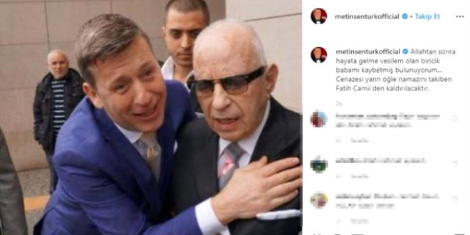 Şarkıcı Metin Şentürk'ün babası hayatını kaybetti