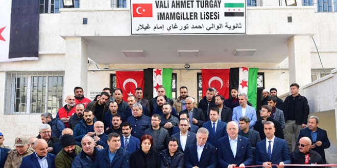 Vali yardımcısı İmamgiller'in ismi Cerablus'ta okula verildi