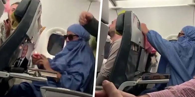 Uçakta taşkınlık yapan kadın adli tıp kurumuna sevk edildi
