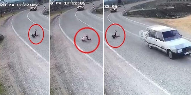 Manisa'da aracın açılan kapısından düşen çocuk ölümden döndü
