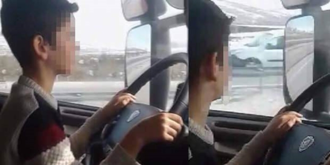 10 yaşındaki oğluna TIR kullandıran babaya gözaltı
