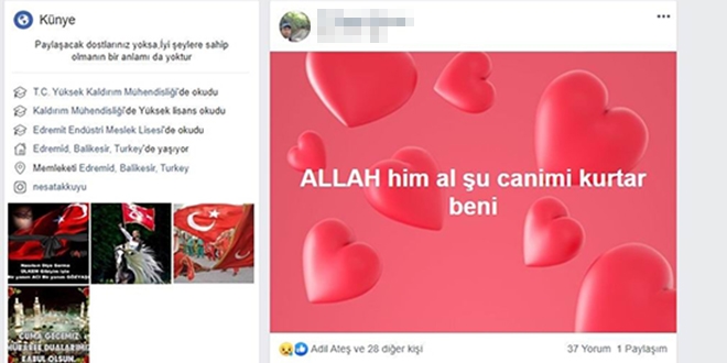 Ölüm duası kabul oldu