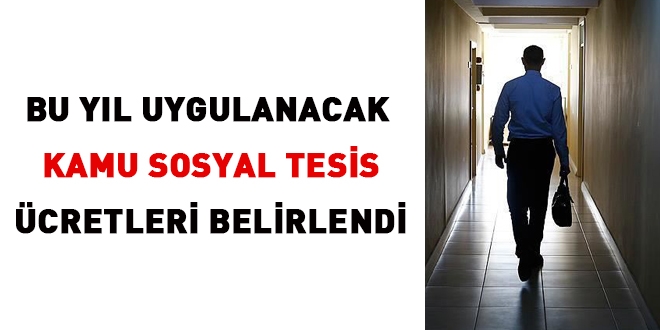 Bu yıl uygulanacak kamu sosyal tesis ücretleri belirlendi