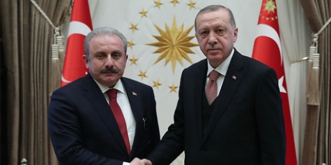 TBMM Başkanı, R. Ecevit'in vasiyeti için Erdoğan ile görüştü