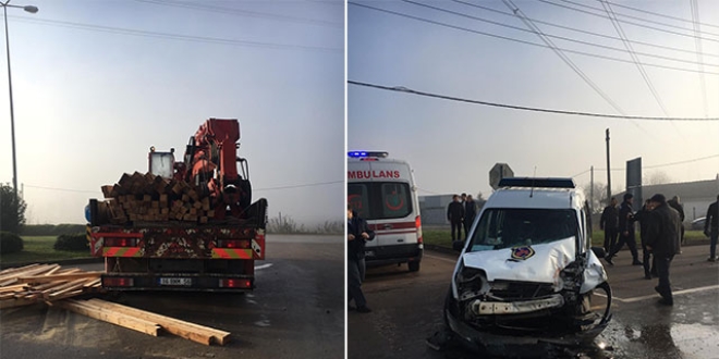 Mahkumları taşıyan cezaevi aracı kaza yaptı: 6 yaralı