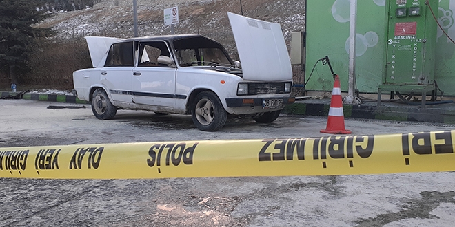 Gaz alan araç patladı, sürücü ağır yaralandı