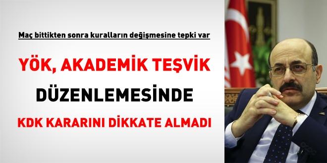 YÖK'ün akademik teşvik düzenlemesine tepki var
