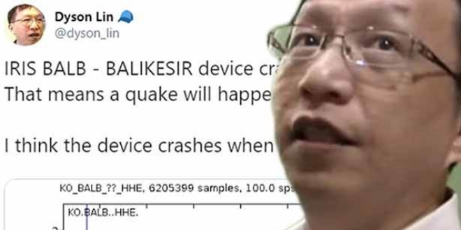 Deprem tahmincisi Dyson Lin, uzman değil!