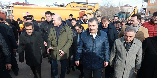 Soylu ve Koca, Gezin köyünde incelemelerde bulundu