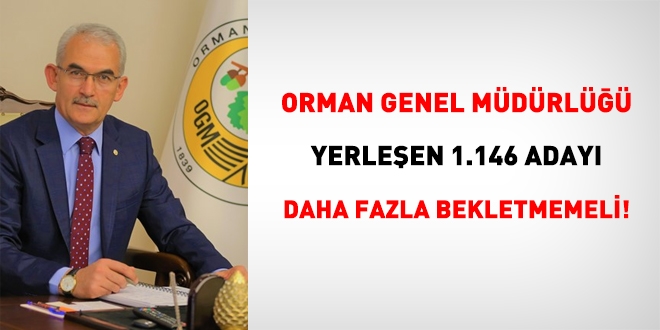 OGM, yerleen 1.146 aday daha fazla bekletmemeli!