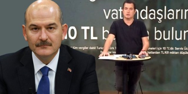 Bakan Soylu da Acun'un programına katılıp bağış yaptı