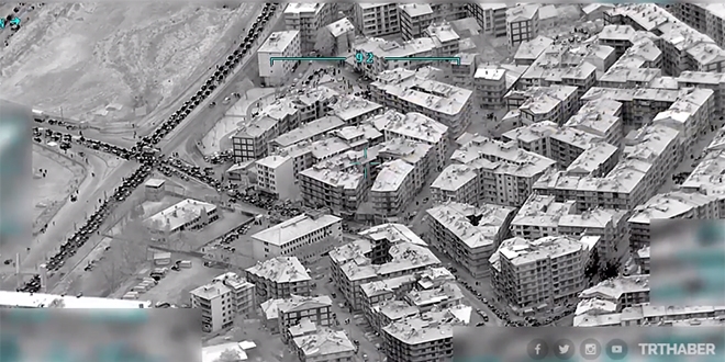 Milli İHA'ların gözünden deprem bölgesi