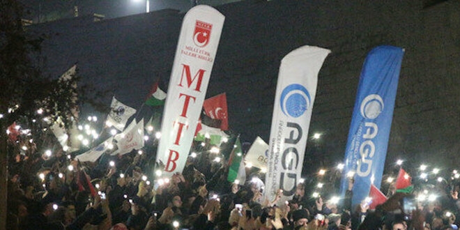 Türkiye Kudüs için sokakta