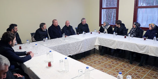 Cumhurbakan Erdoan'dan Olok ailesine taziye ziyareti