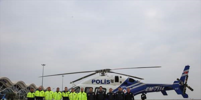 Hatay'da helikopterli trafik denetiminde 34 sürücüye 6 bin 116 lira ceza kesildi