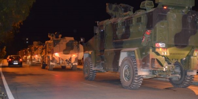 Suriye sınırına askeri araç ve komando takviyesi