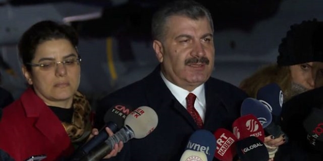 Sağlık Bakanı: 42 kişi Türkiye'ye getirildi