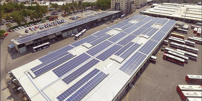 ESHOT t�m elektrik ihtiyac�n� g�ne�ten sa�layacak