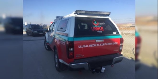 UMKE'nin mobil iletişim aracı sayesinde çığ noktasından anbean bilgi alındı