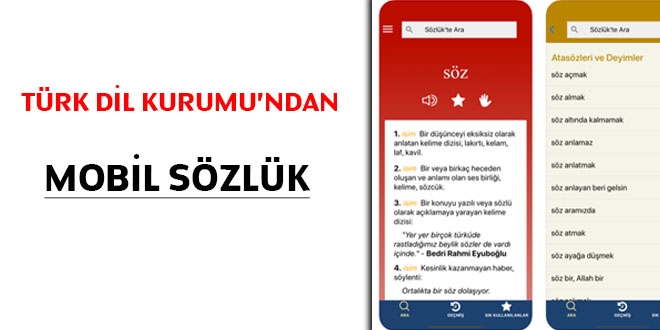 Türk Dil Kurumu'ndan mobil sözlük