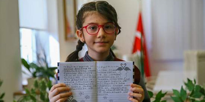 10 yaşındaki Elanur, matematik yarışması'nda dünya birincisi